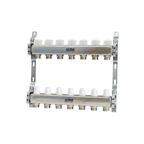Коллекторная группа ICMA K072 208L, 1″, 5 контуров, без расходомеров